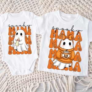 Spooky Mama Mini Ghost Png, Spooky Season Png, Halloween Cute Ghost Png, Spooky Mama Png, Mama Sublimation Design, Mama Mini Halloween Shirt