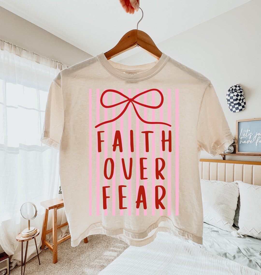 Faith Over Fear Christian PNG SVG, Religious Shirt Design (digital ...