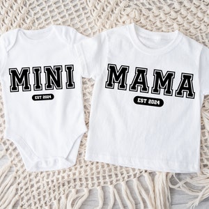 Mama Mini Est 2024 Svg Png, Mama Mini Varsity Png Svg, Varsity Letters Svg, Varsity Font Svg, Mother&#39;s Day, Mama Varsity, Mini Varsity