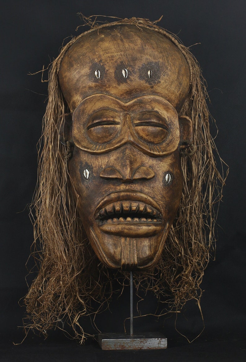 African Mask Vintage 1970 - Liberia. We / Wobe Tribe Rare Funeral / War ...
