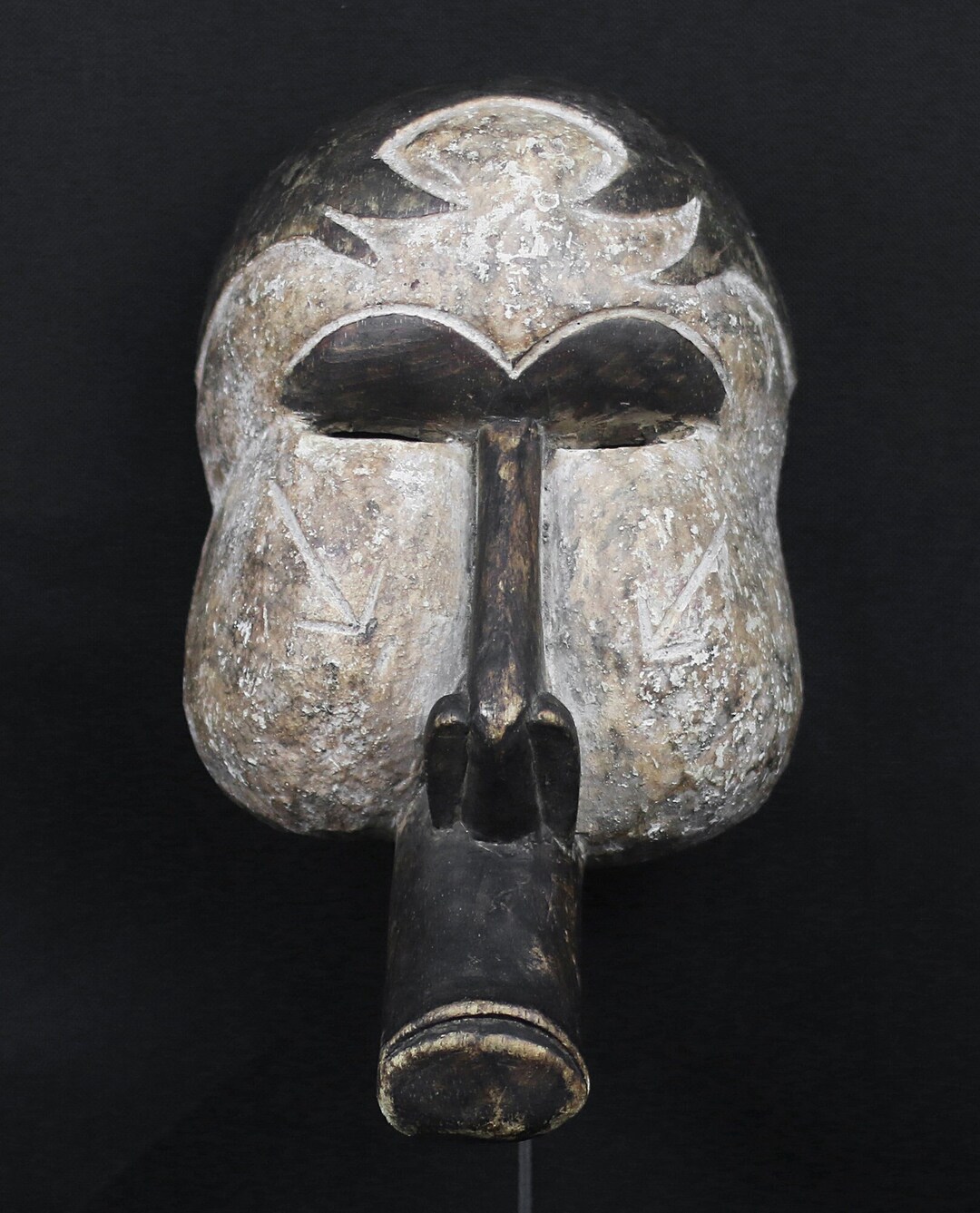 African Mask 1960 Circa - Equatorial Guinea or Gabon, Western Coast ...