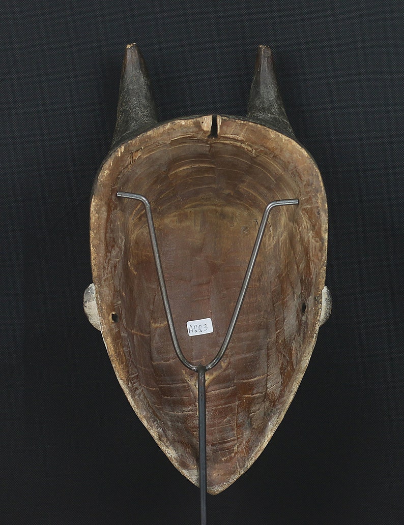 African Mask 1970 Circa - Congo. Lumbu Loumbu People. Wooden Decorated ...