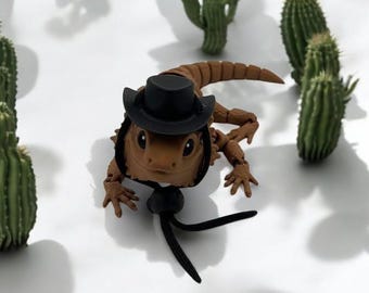 Bearded Dragon Cowboy Hat, Bearded Dragon Accessory, Pet Accessories, Reptile Costume, Dragon Hat, Fun Pet Gift