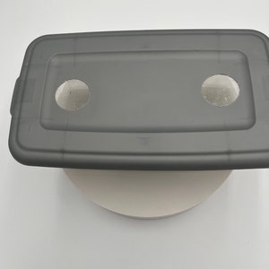 6 Qt Isopod Terrarium Box - Fully Vented With Stainless Steel Vents, 14 ...