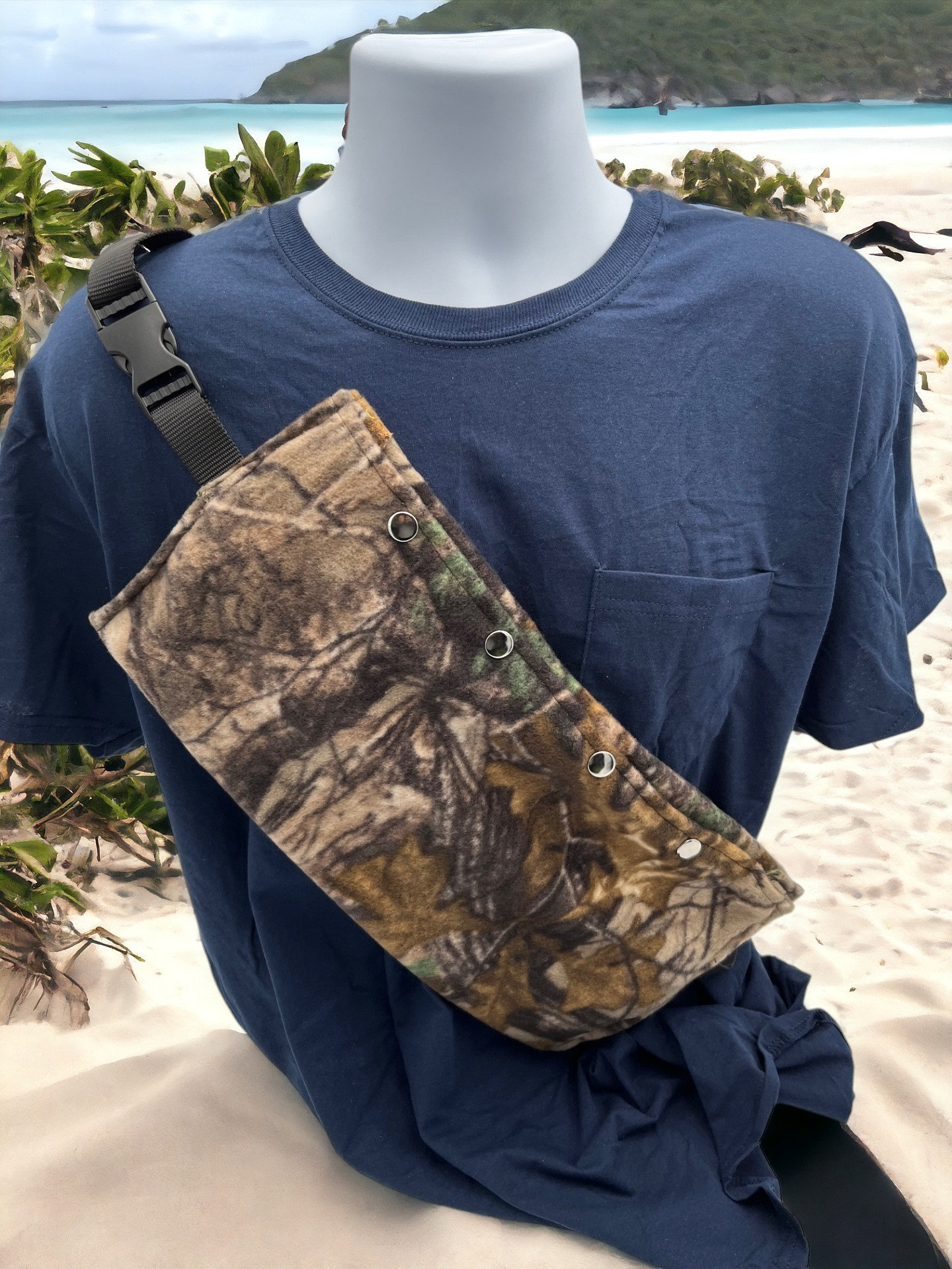 Bearded Dragon Sling Carrier, Soft Coral Fleece Beardie Snuggle Sling