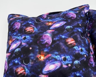 Planets Throw Pillows, Pair of Novelty Cushions, Unique Home Decor,PlanetsTheme Pillows, Futuristic Decor, Fun Gifts, Cozy Accent