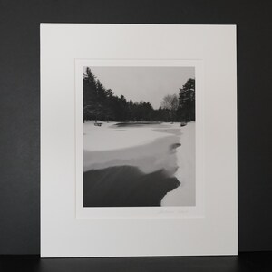 Winter Pond in Black and White