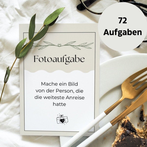 Fotografie-Hochzeits-Challenge: Kreative Aufgaben für unvergessliche Momente, 72 Fotoaufgaben für das Gästebuch, ideal als Hochzeitsgeschenk