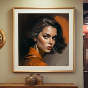 Danni - MidCentury - Mid-Century Girl - Tretchikoff  -  J.H Lynch - Louis Shabner  - Vintage Poster -  Kitsch Print - Retro Wall Art