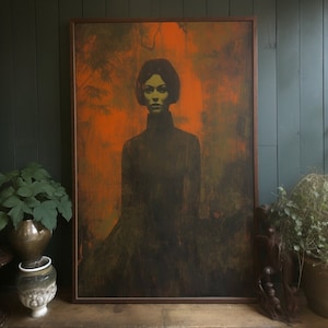 Rachel - MidCentury - Mid-Century Girl - Tretchikoff  -  J.H Lynch - Louis Shabner  - Vintage Poster -  Kitsch Print - Retro Wall Art