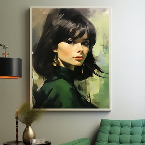 Bebé - Mediados de siglo - Chica de mediados de siglo - Tretchikoff - J.H. Lynch - Louis Shabner - Póster vintage - Impresión kitsch - Arte mural retro