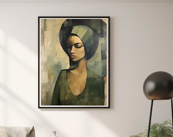 Chakai - MidCentury - Mid-Century Girl - Tretchikoff - J.H Lynch - Louis Shabner - Vintage Poster - Kitsch Print - Retro Wandkunst