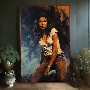 Impresión vintage - MidCentury - Chica de mediados de siglo - Tretchikoff - J.H Lynch - Louis Shabner - Cartel vintage - Impresión kitsch - Arte de pared retro