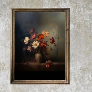 Dark Moody Prints - Dark Moody Print - Moody Oil Painting - Antique Style Print - 19 Century Decor -  Victorian Print - Moody Oil Painting