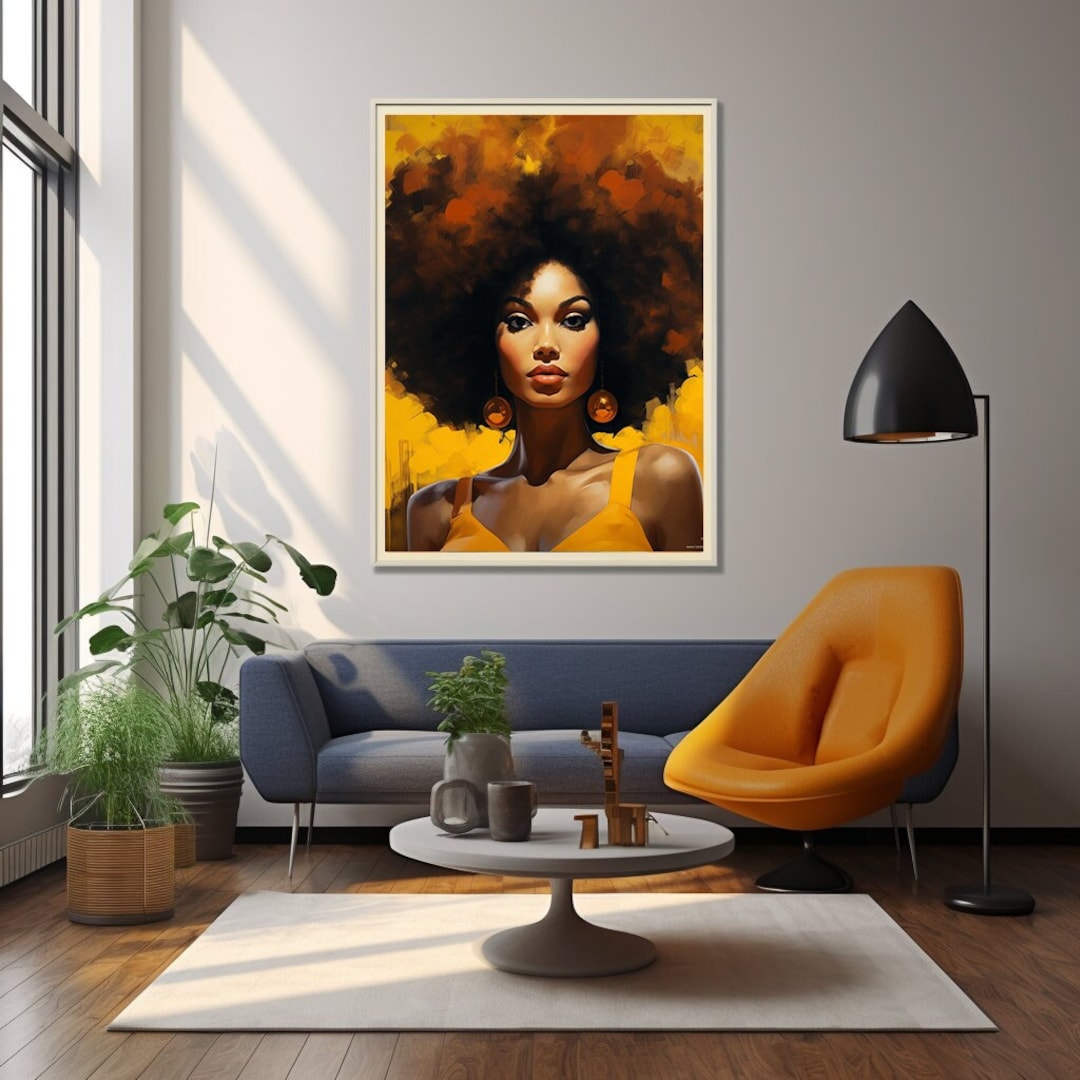Afro Woman Prints - Afro Woman Print - African American Wall Art ...