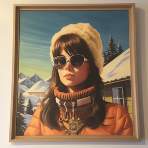 Maja  - MidCentury - Mid-Century Girl - Tretchikoff  -  J.H Lynch - Louis Shabner  - Vintage Poster -  Kitsch Print - Christmas Wall Art