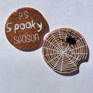 It’s Spooky Season Halloween Car Coaster Set