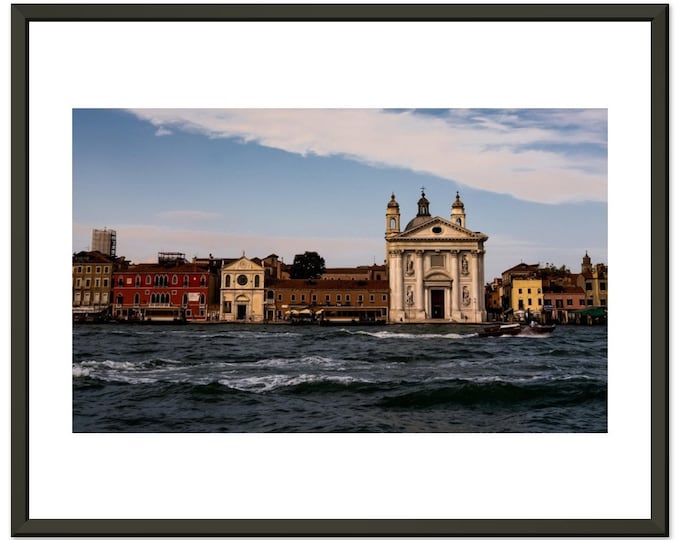 Wanderlust Travel Print, Adventure Gift, Venice Canals Italy Framed, Fine Art Photography, Wall Deco, Wall Art,