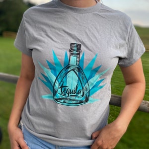 Tequila, Agave, Alcohol Outfit, Gifts for Her, Graphic Tees for Women, Drinking Shirts,tequila clothing,Margarita Shirt, Fiesta Party Shirts