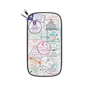 Cartera para pasaporte, Cartera de viaje para pasaporte, Porta pasaporte, Regalo de viaje, Exploración, Estuche para pasaporte, Cartera de viaje delgada, Ideas de regalos para viajeros del mundo