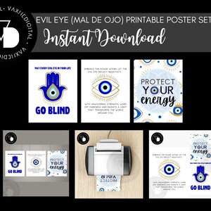 Evil Eye/Mal De Ojo Poster Set [PRINTABLE/PDF] by VaxneDigital