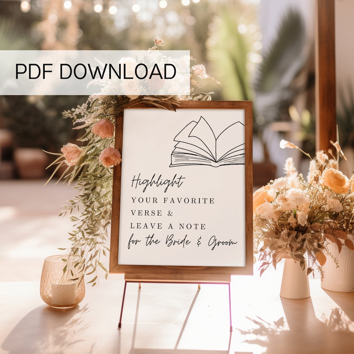 Bible Verse Wedding Printable Sign, 8x10 Christian Bible Verse Wedding ...