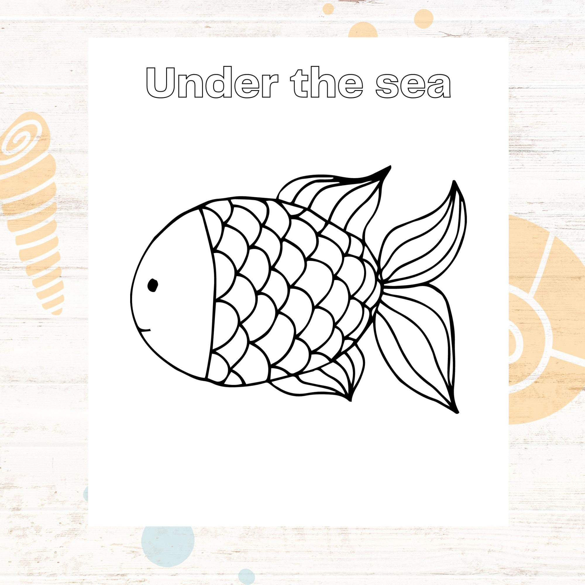 Under the Sea Coloring Pad, 9 in. x 12 in. by Horizon Group USA