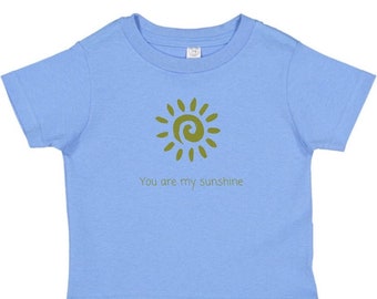 Hand Embroidered Kids You are My Sunshine Shirt