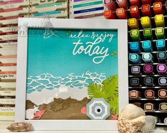 Relax & Enjoy framed home decor