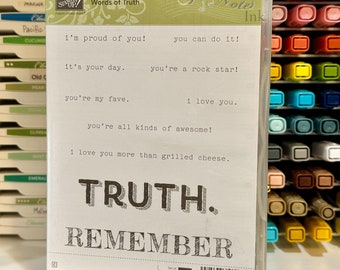 Stampin' Up! Words of Truth stamp set (retired)
