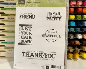 Stampin' Up! Let Your Hair Down stamp set (retired)