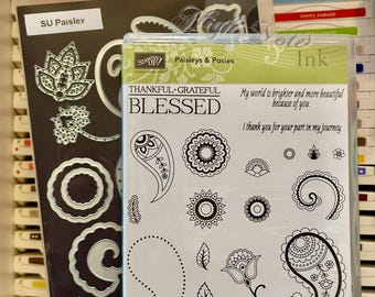 Stampin' Up! Paisleys & Posies stamp and die set (retired)