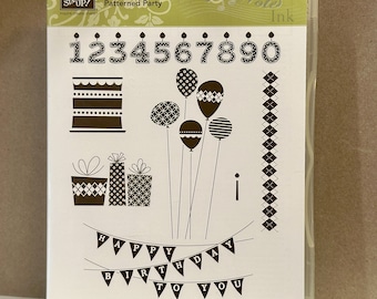 Stampin' Up! Patterned Party stamp set (retired)