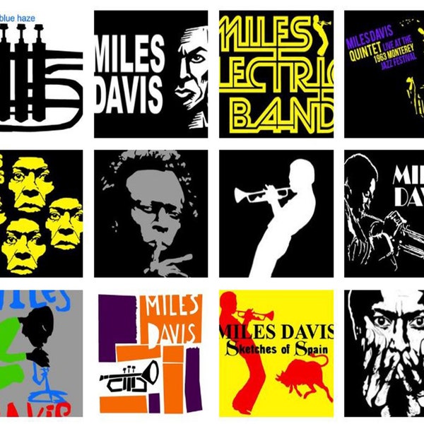 Miles Davis 12 Vector Pack