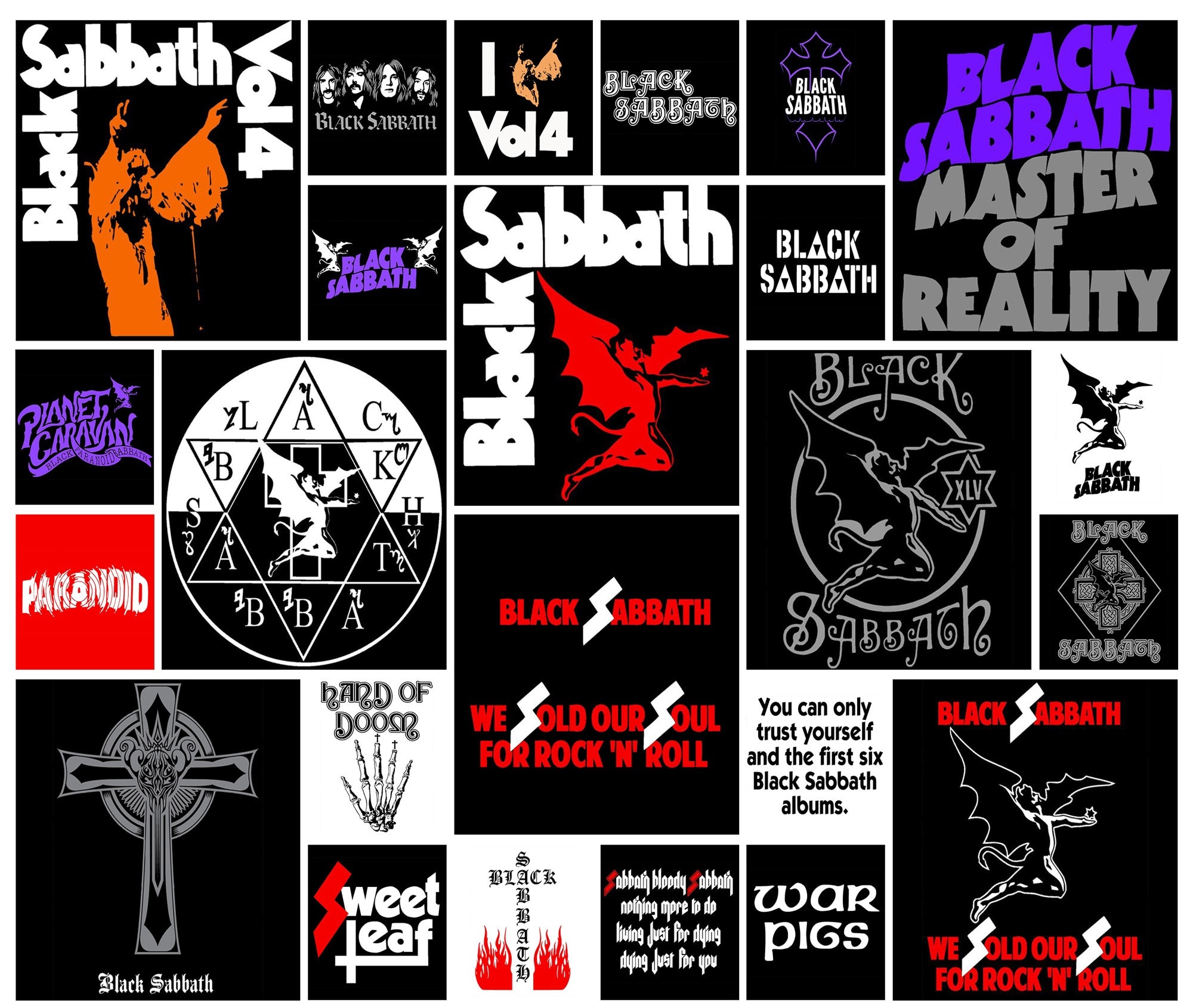 Black Sabbath 24 Vector Pack - Etsy