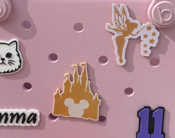 Holographic Starry Bogg Bag Charm: 3D Printed Waterproof Tote Accessory