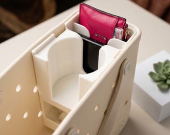 Bitty Bogg Bag Organizer Tray: 3D Printed PLA Insert with Threaded Metal Pins