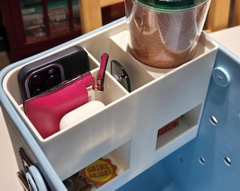 Bandeja organizadora grande para sacolas Bogg: inserção de PLA impressa em 3D com pinos magnéticos