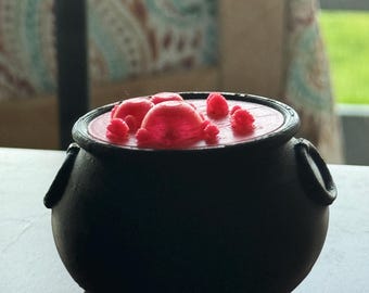 Glowing Witch Cauldron: Halloween LED Tea Light Holder