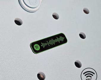 Custom Spotify Code NFC Pin: Waterproof Bogg Bag Charm for Music Lovers
