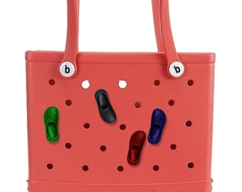 3D Printed Mini Crocs Bogg Bag Charm: Magnetic Pin Decoration