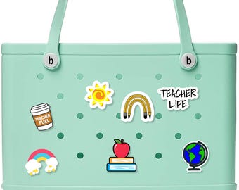 3D Printed Teacher Bogg Bag Charm: Waterproof Educator Flair