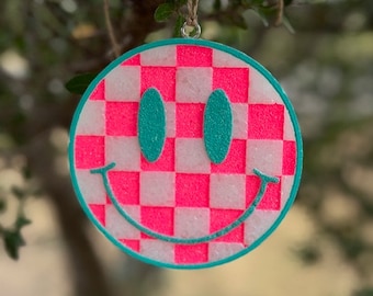 Checkered Smiley Face