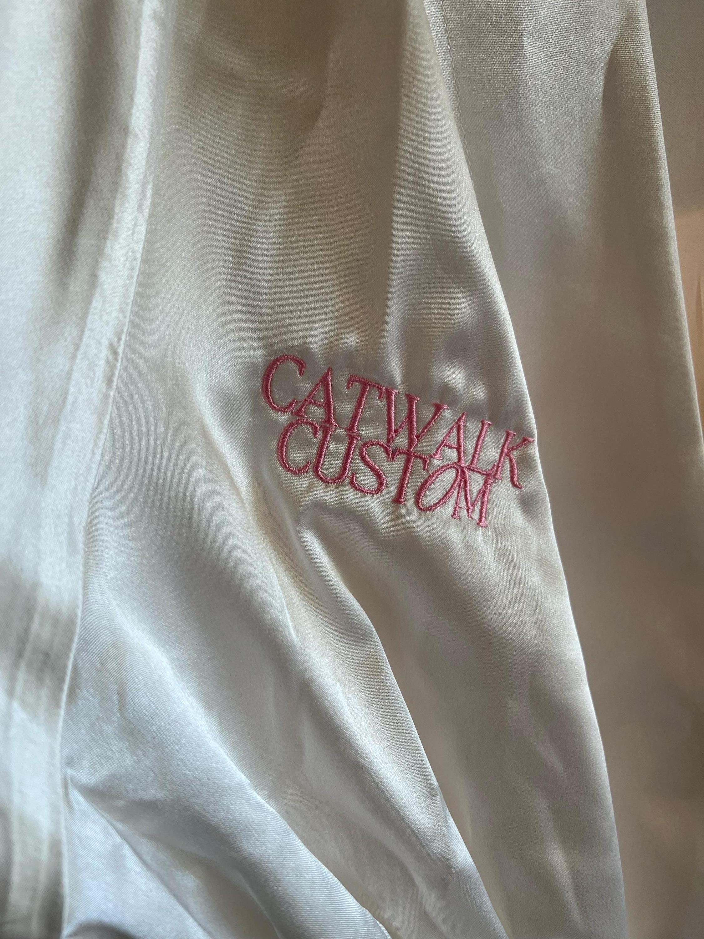 Embossed Rib Knit Embroidered Robe - Rib Knit, Satin, or Waffle Weave Styles - Etsy