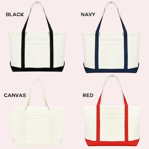 Custom Embroidered Icon and Initals Tote Bag image 19