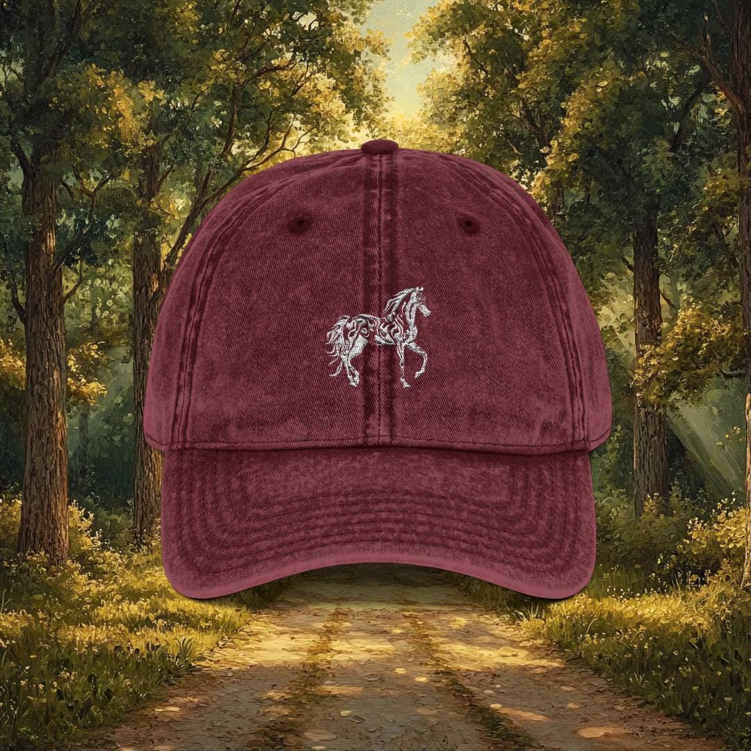 Classic Equine Grey 5 Panel Snapback Cap with Embroidered Logo main image 0