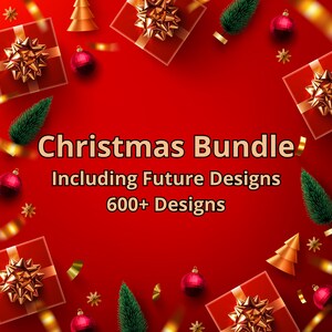 Christmas BUNDLE, Lifetime Access, Snowman, Christmas Fox, Christmas Mouse, Santa, Highland Cow and more! Free Commercial Use