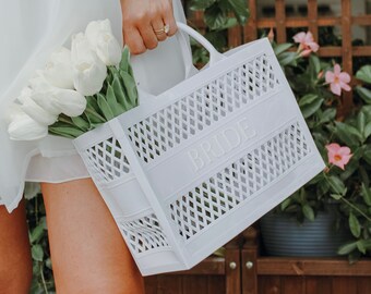 Bride Embossed Jelly Tote