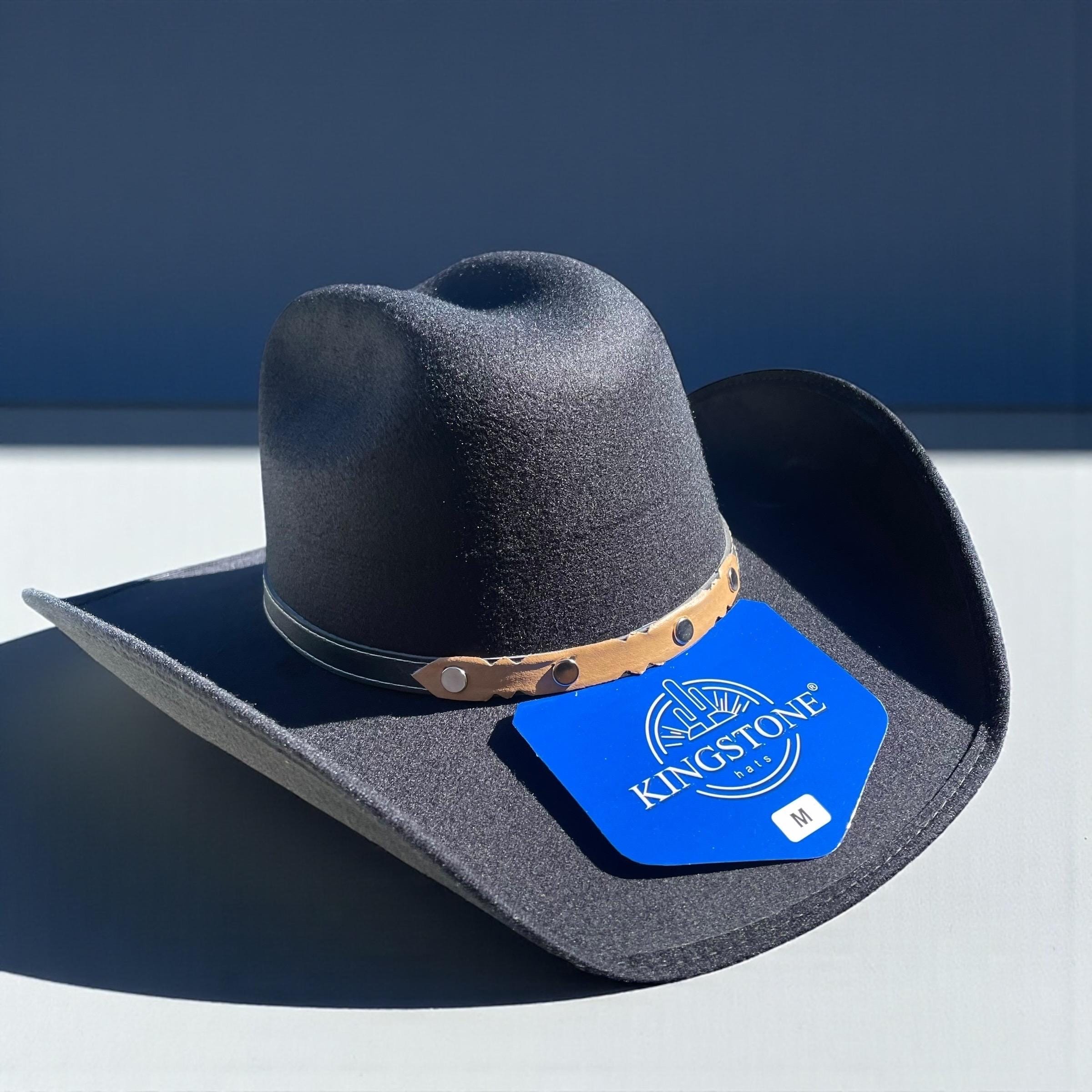 Classic Felt Cowboy Hat with Adjustable Strap Unisex Western Hat Laredo Weather Guard Wool Felt Cowboy Hat – Village Hat Shop main image 2
