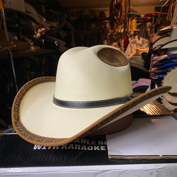 Men’s Rodeo Cowboy Hat. Men’s Western Cowboy Hat. Men’s Vaquero Cowboy Hat. Men’s Rodeo Western Hat. Sombero de Rodeo. Sombrero Vaquero.
